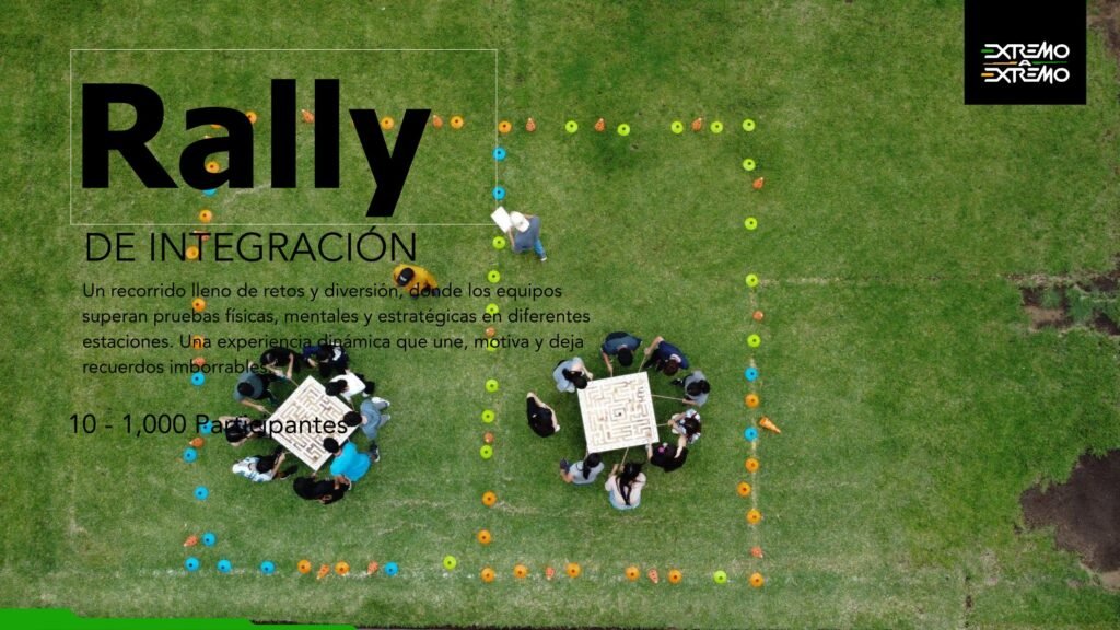 rally de integracion team building extremo a extremo